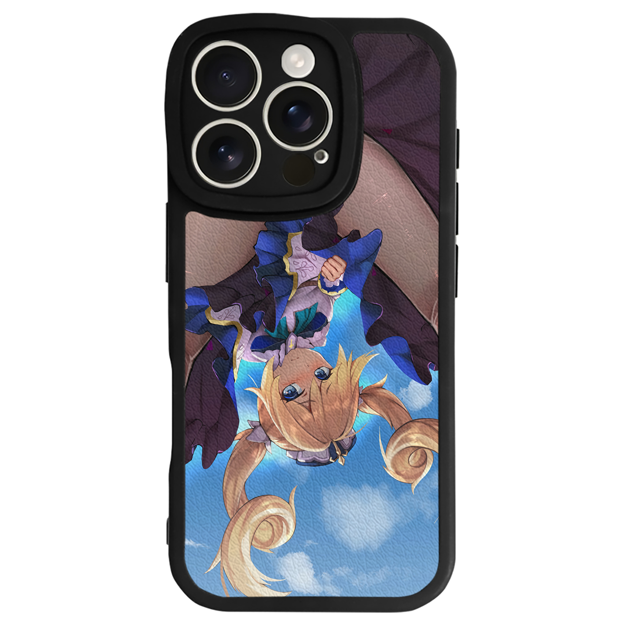 げんし神 genshin 【iPhone 16シリーズ対応】シリコンスマホケース（レザー調） 材質：シリコン